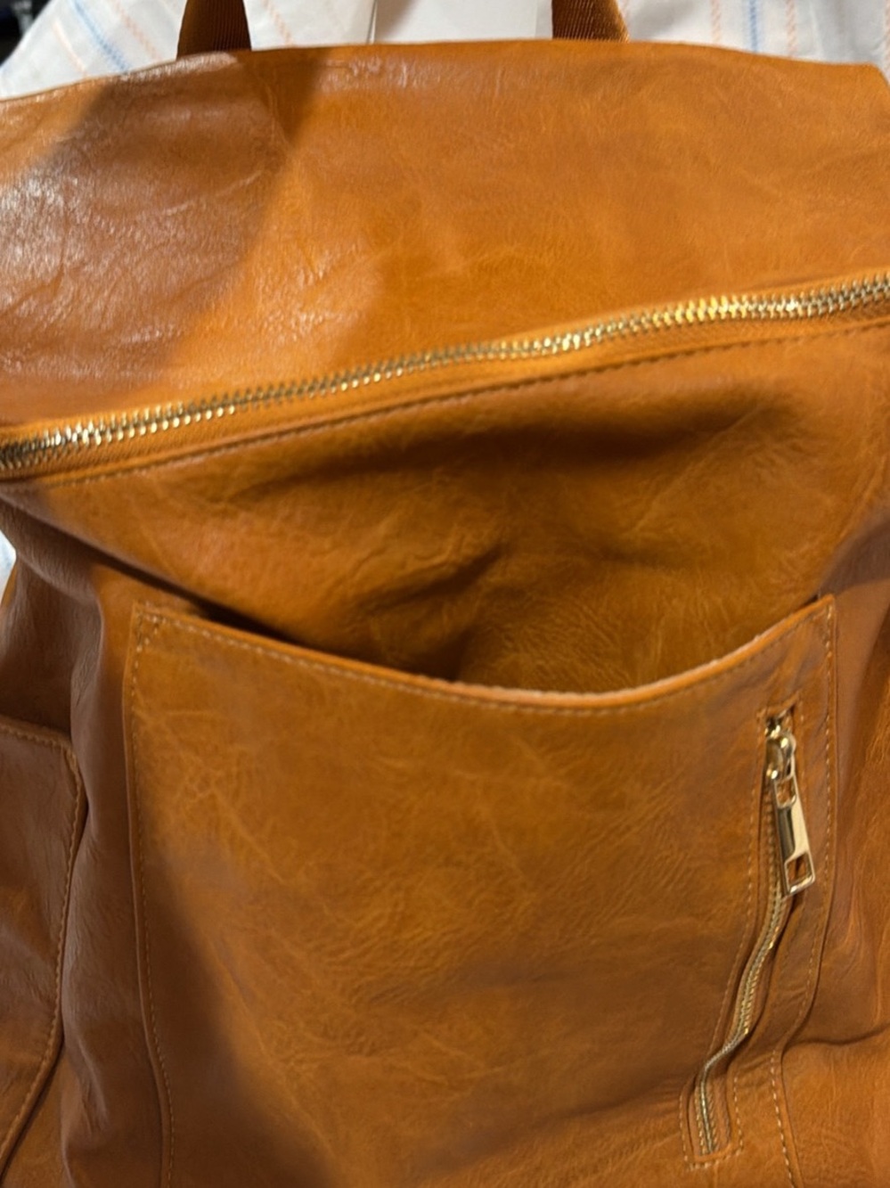 Pink Cove Tan Bag